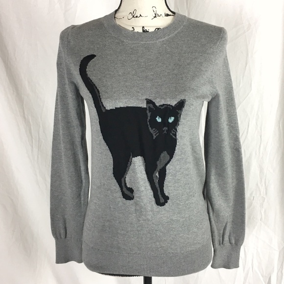 black cat sweater